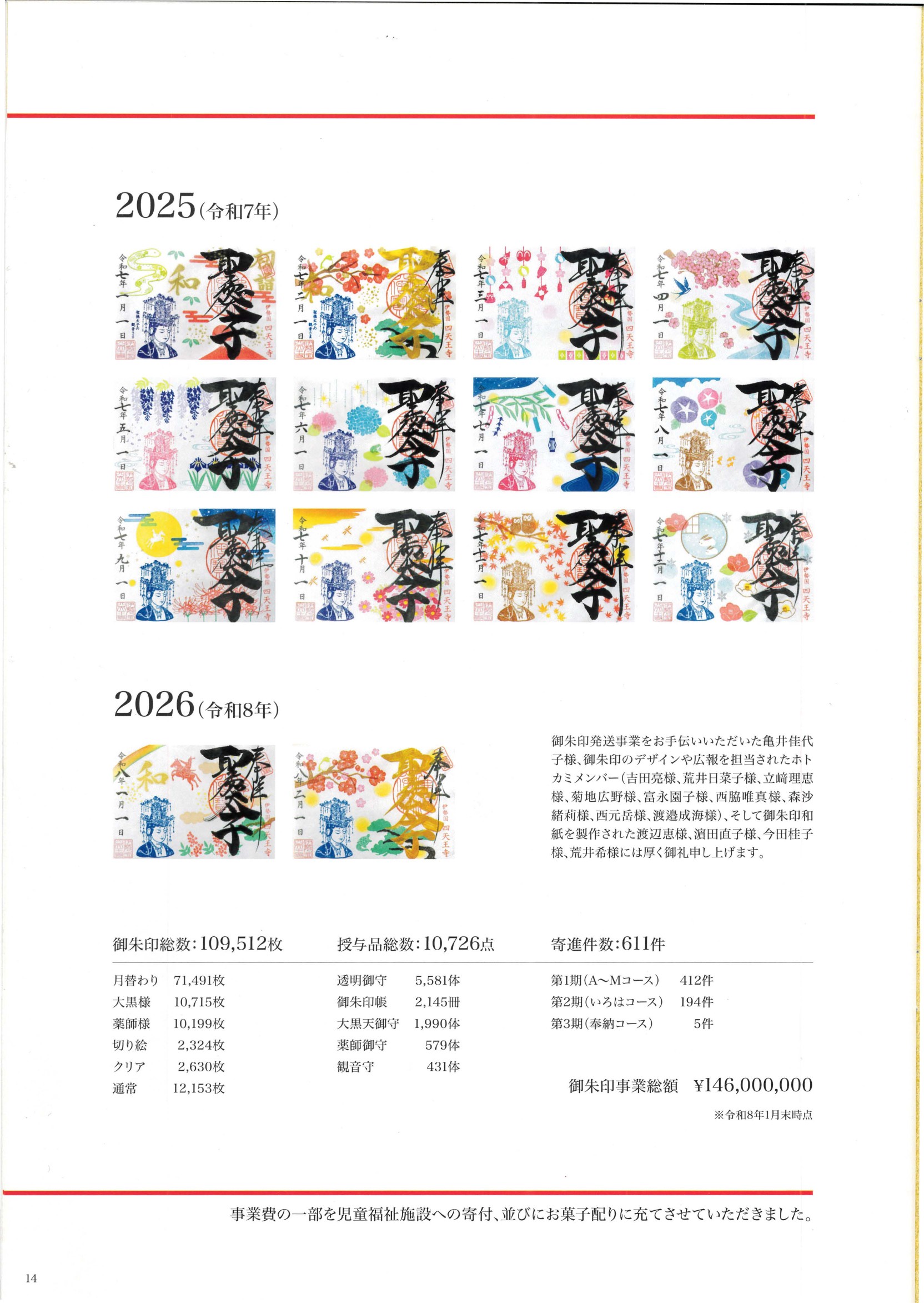 四天王寺 御朱印事業パンフレット データ